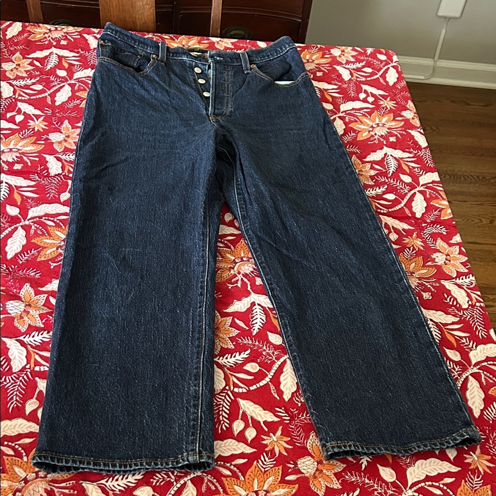 Levi's Dark Blue Straight Leg Women's Jeans